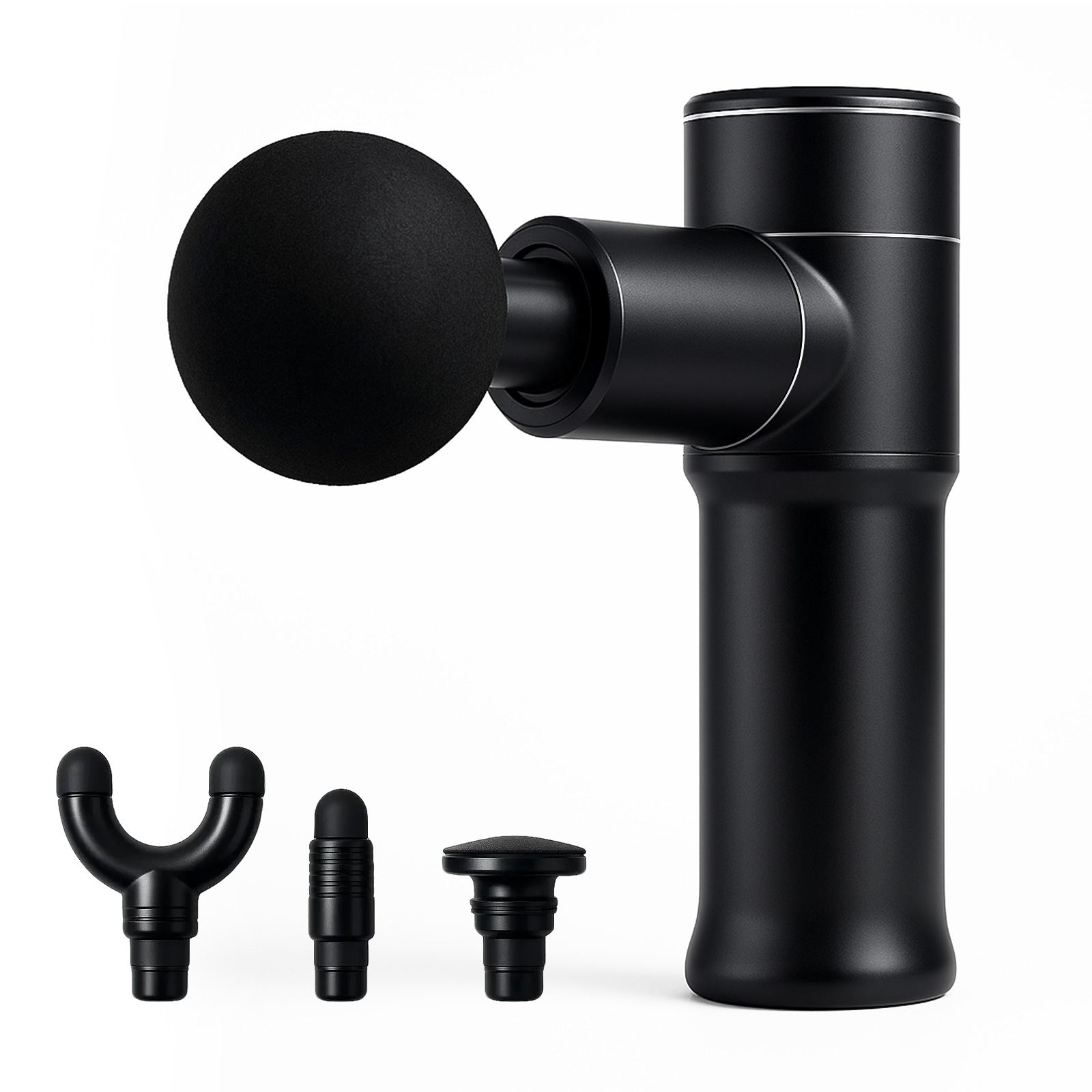 Lucuppa Mini Massage Gun - Portable Deep Tissue Percussion Massager, 4-Speed Portable Muscle Recovery for Outdoors and Home use, USB-C Fast Charge, 4 Heads High-Intensity Vibration